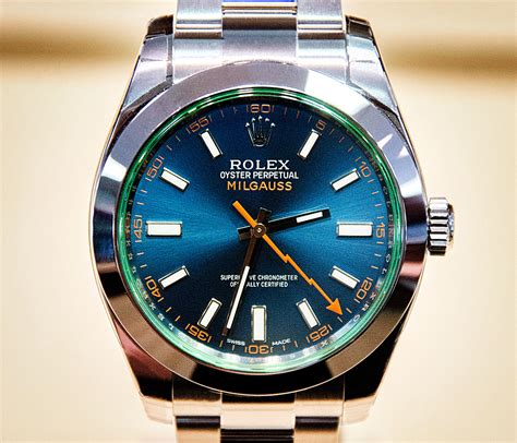 rolex milgauss blue occasion|Rolex Milgauss blue price.